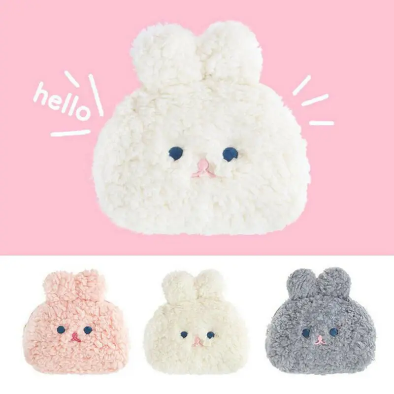 Женские плюшевые косметички в виде уродливого кролика маленькие