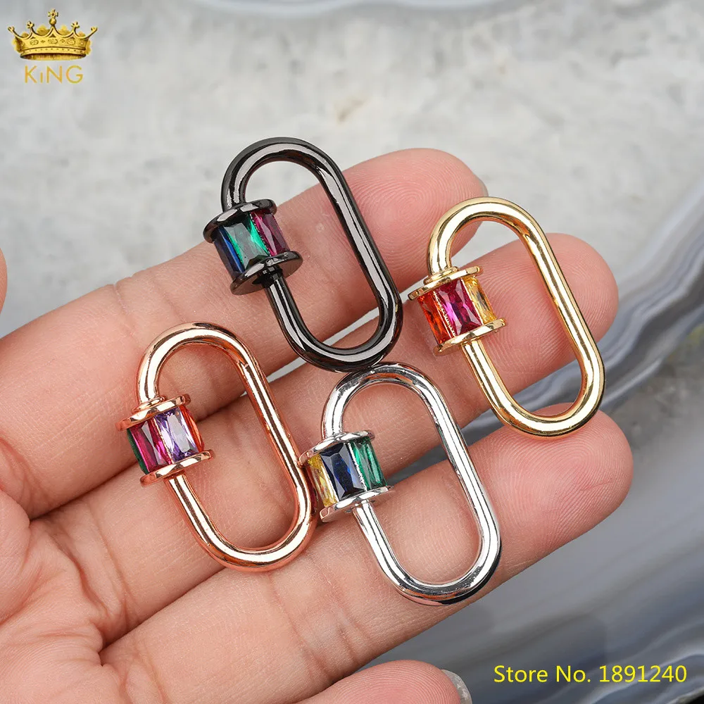 

5 шт., металлические застежки для ювелирных изделий, 14 х28 мм