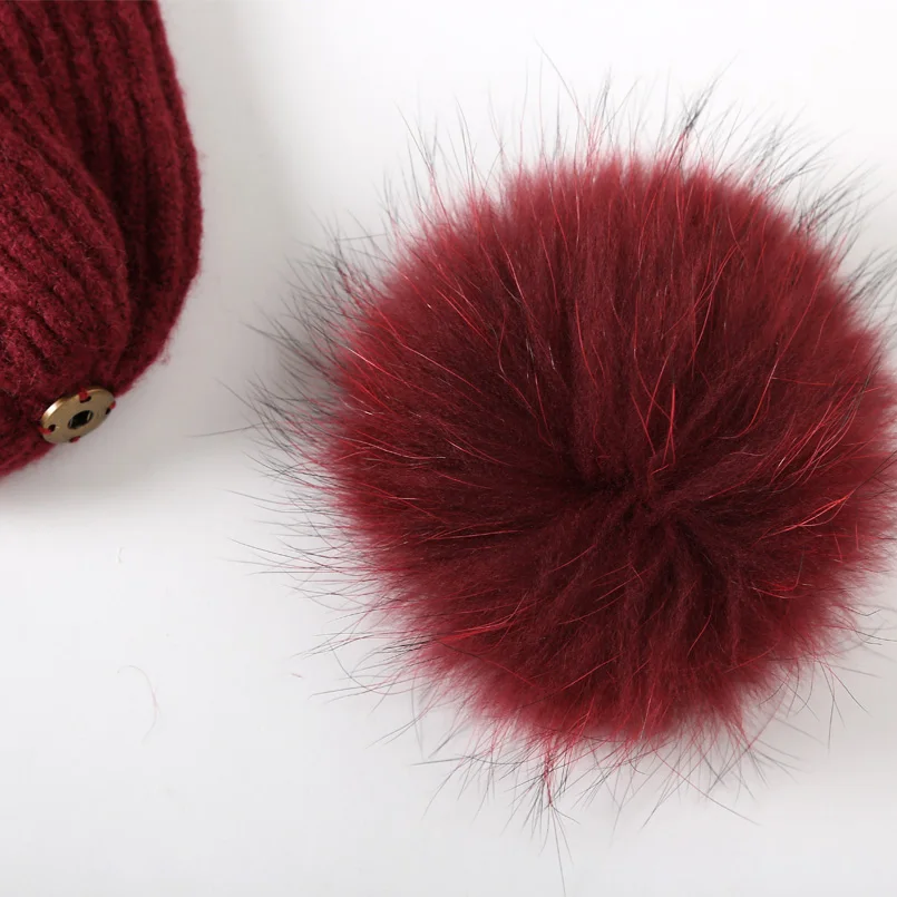 Новинка 2022 зимняя шапка шарф для женщин Шапка-бини девушек вязаная и Большой