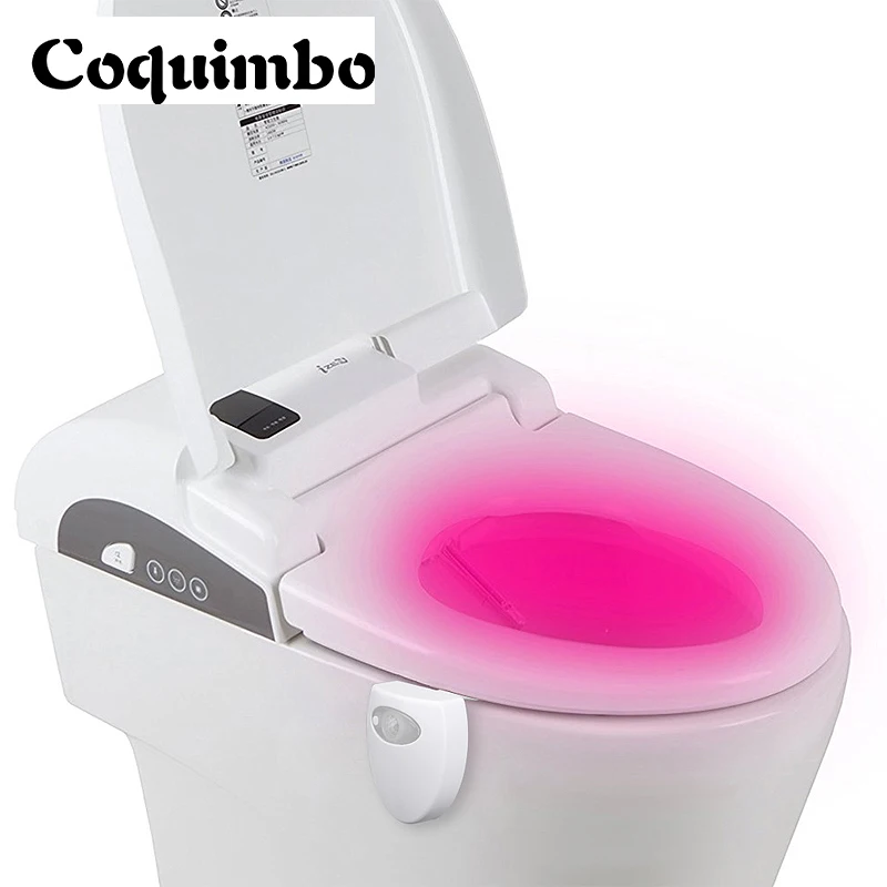 подсветка для унитаза Горячие 16 цветов датчик движения тела привело Туалет