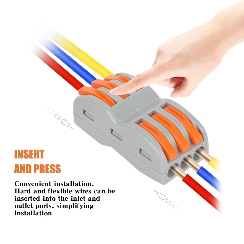 Соединители для кабелей Mini Fast Универсальные Компактные соединительные клеммные