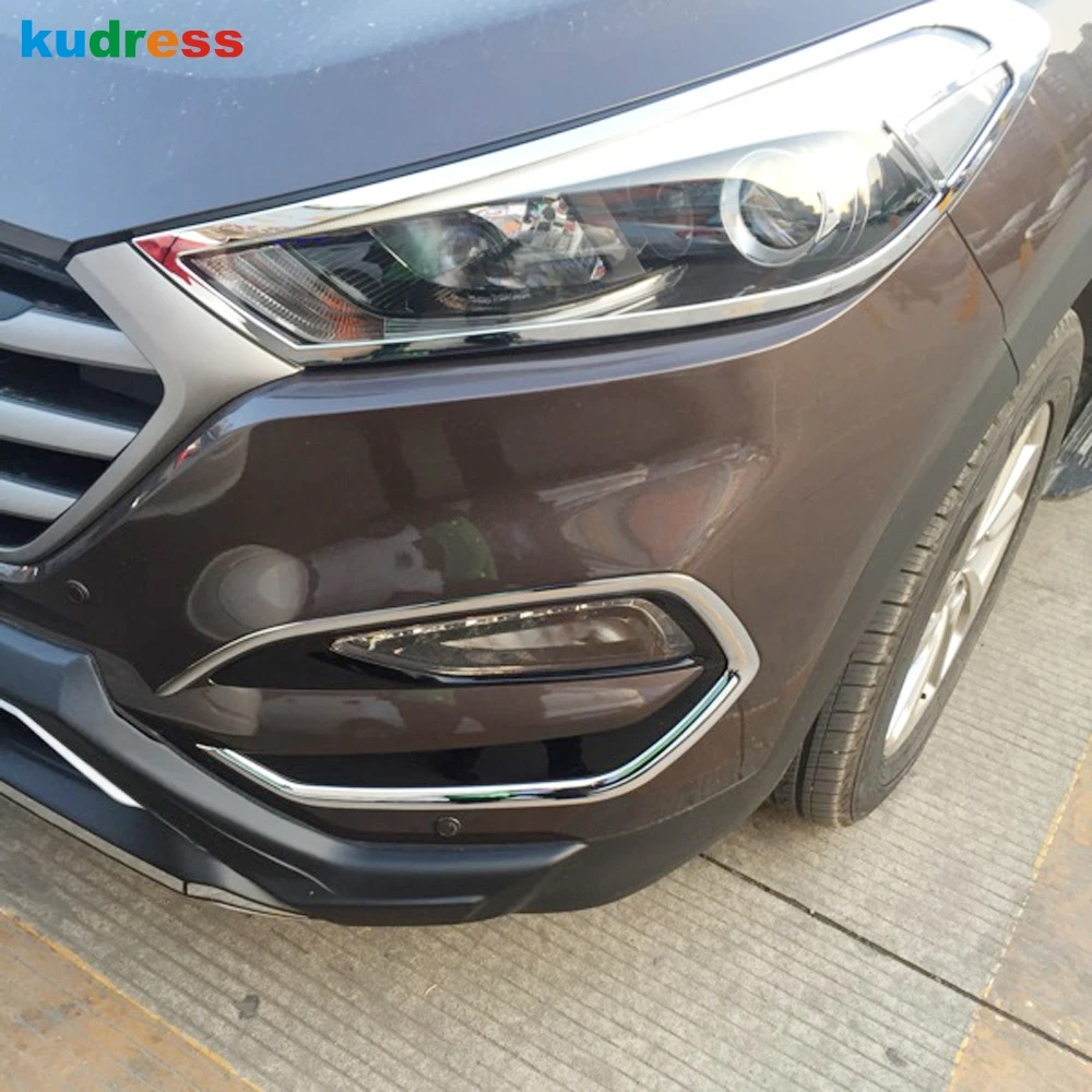 Накладка на переднюю противотуманную светильник для Hyundai Tucson 2015 2016 2017 2018 |
