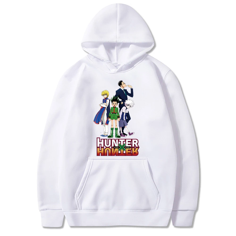 

Толстовка с капюшоном Hunter X Hunter 2021, Повседневная модная уличная одежда с принтом манги, спортивная одежда, осень и зима, мужская одежда унисе...