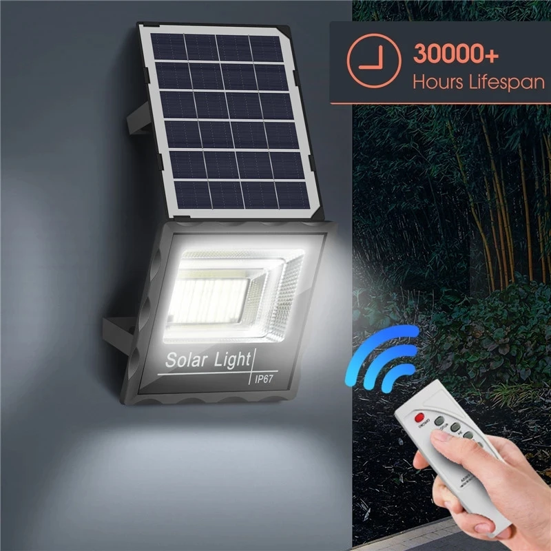 

Solar LED Light Outdoor Street Lamp 44/100/170Led Solar Lamp Waterproof Garden Lights Spotlight Wall Lamp Solar Flood Lamp