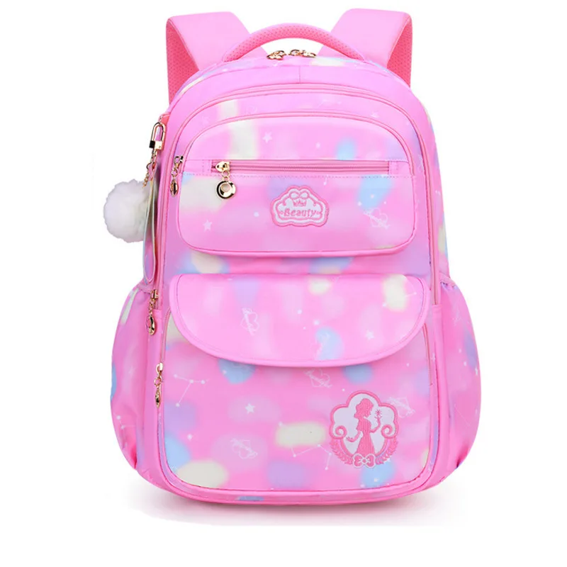 

Детские школьные ранцы для девочек-подростков, милый школьный рюкзак принцессы из ткани Оксфорд, Детская сумка для книг