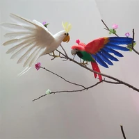 foamfeathers spreading wings bird beautiful feathers parrot cockatoo fake bird handicraft home garden decoration toy gift p0552