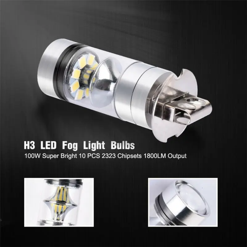 

12v Car Lights 6000K 15W High power Replacement 2pcs Auto Fog Lamp DRL