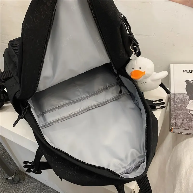 

Classic Fashion Women Backpack For Teenager Nylon Rucksack School Bag Girl Black Bookbag Female Men Waterproof Travel Mochila