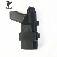 totrait tactical pistol right handed holster utility adjustable airsoft hunting pouch tornado multiple molle vertical blacktangreen