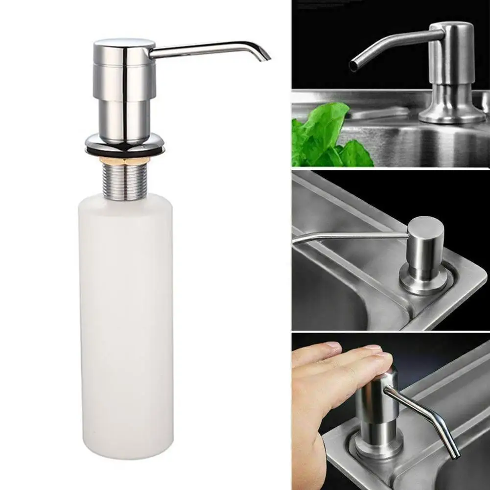

Electroplated Plastic Soap Dispenser Sink Liquid Detergent Lotion Pump Bottle
