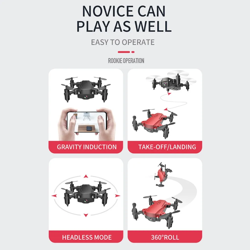 H16 2,4G 4K HD камера Wi-Fi FPV высота удерживайте Складной Микро Карманный селфи Дрон Квадрокоптер H16 2,4G 4K HD камера Складная# G20