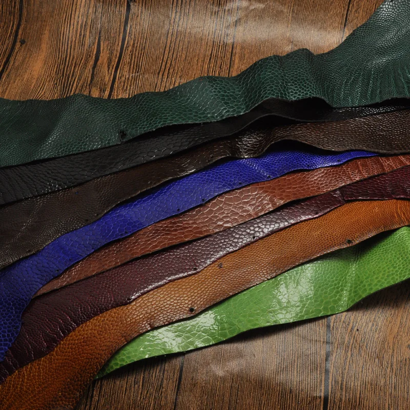 Брикеты из натуральной кожи страуса для изготовления браслетов украшений и т. д. |