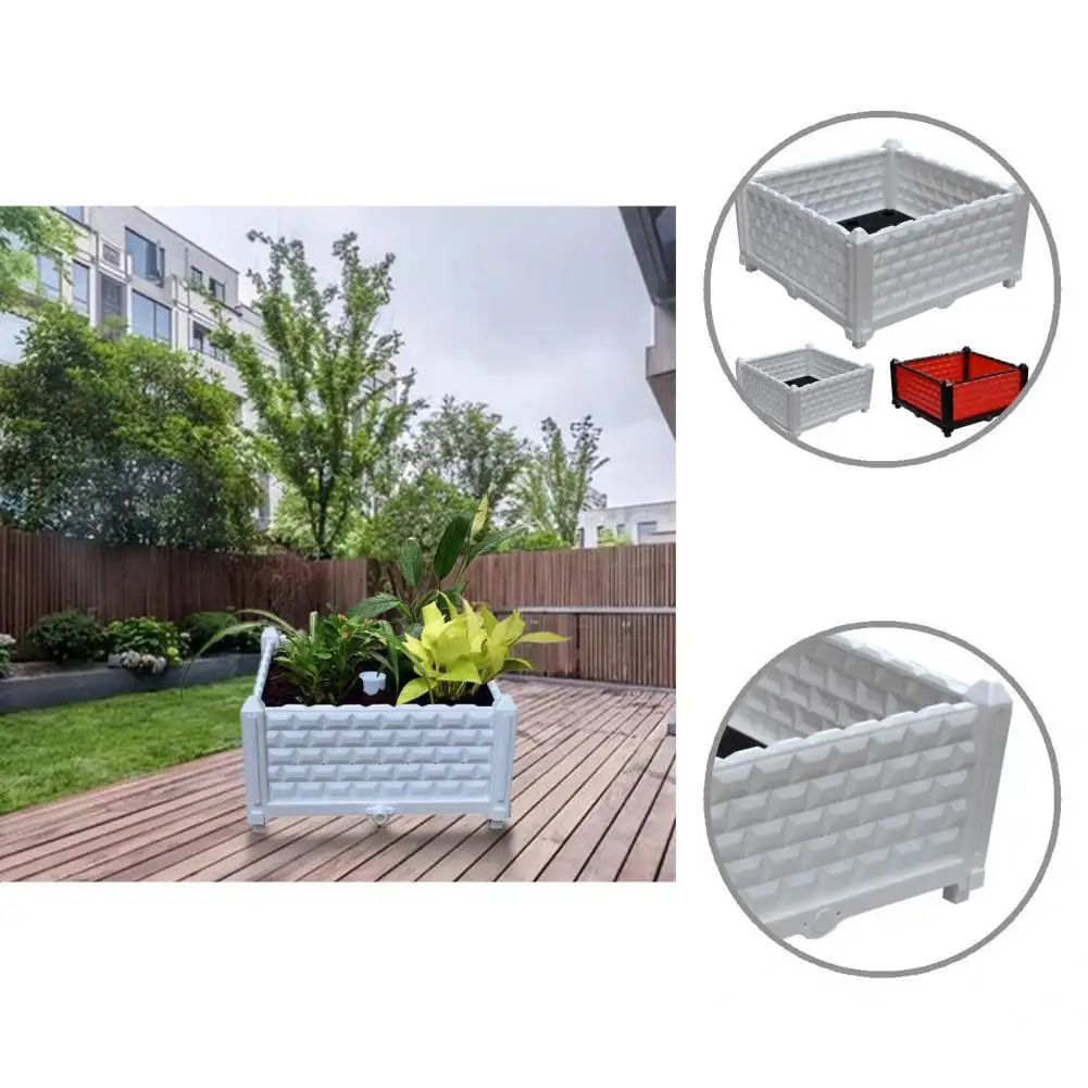 

2 Colors Wonderful Keep Area Clean Vegetable Planter Plastic Window Box Widely Used for Patio