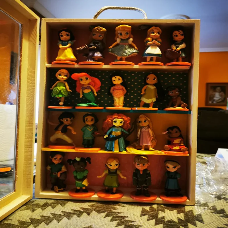 20PcsDisney принцесса фигурки игрушки Рапунцель Белоснежка Золушки Белоснежки фея