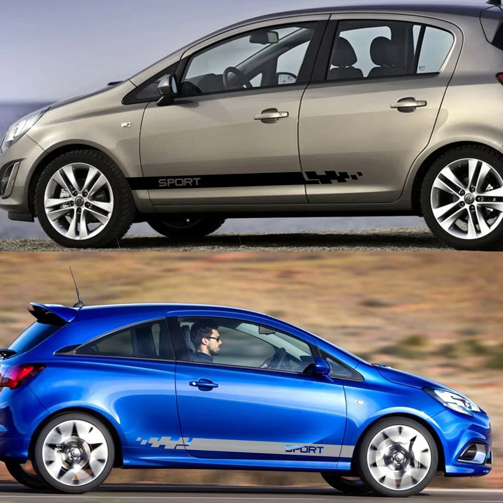 2 шт. автомобильные виниловые наклейки двусторонние полосы|Наклейки на