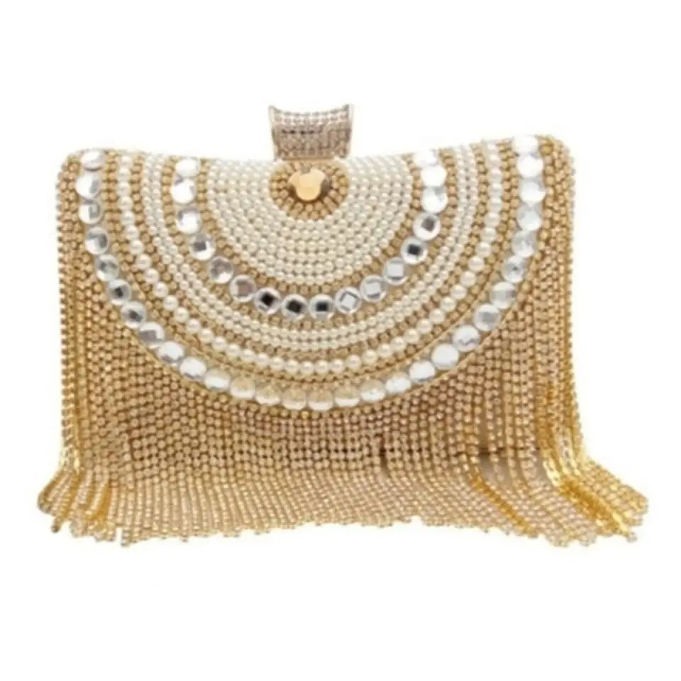 

Dinner Bag 2021 Pearl bag evening dress new style debutante clutch Tassel bag