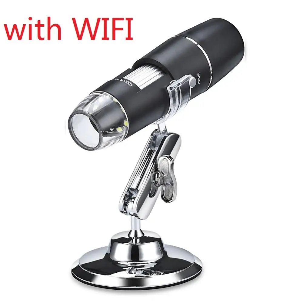 with WIFI 1080 P wifi цифровой 1000x микроскоп Лупа камера для Android ios iPhone iPad - Цвет: with WIFI