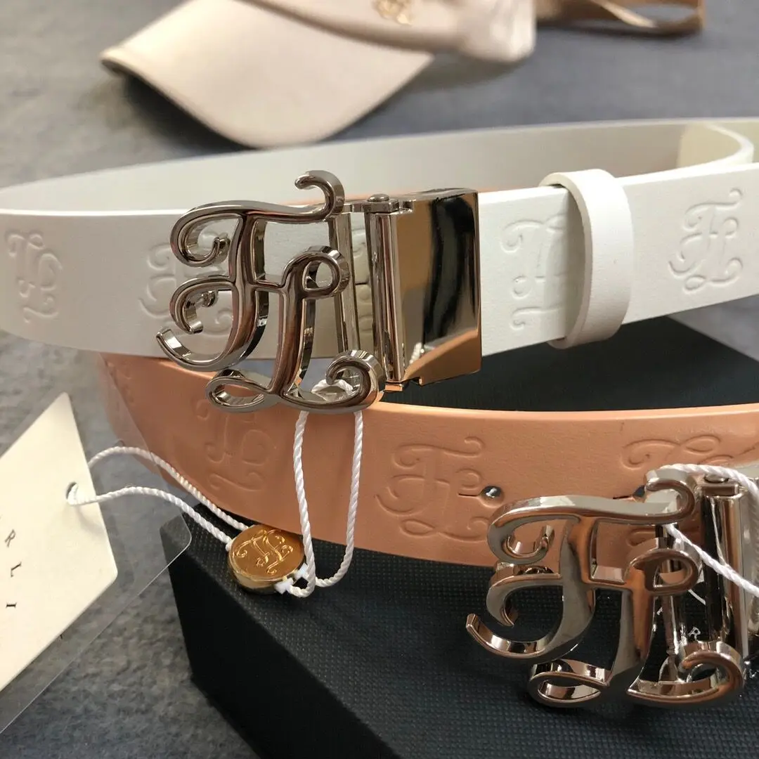 

FL Fashion Women's Embossed Belt Lady Golf Leather Belt