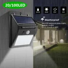 Новинка 2021, светодиодный уличный светильник на солнечной батарее, настенный светильник с пассивным ИК датчиком движения, водонепроницаемый солнечный светильник для украшения сада