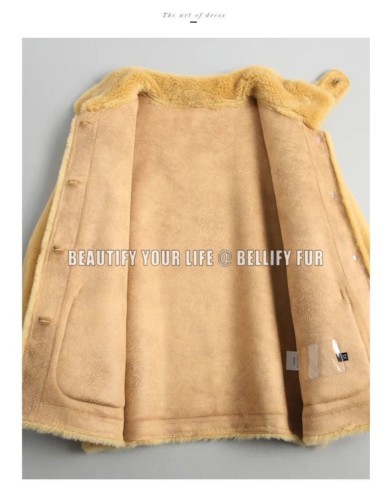 

Top quality Long sleeve ladies Button Up warm jackets Autumn Winter Double-faced Lamb shearling Fur Coat FG03