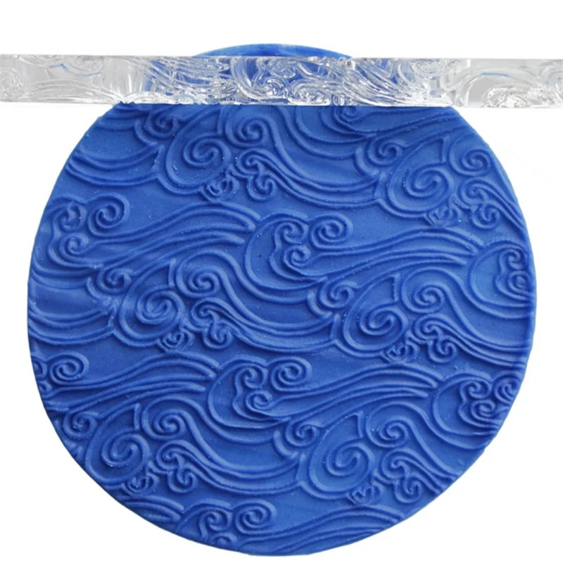 Крокодиловая кожа эффект тисненая текстура акриловая помадка торт Скалка Для