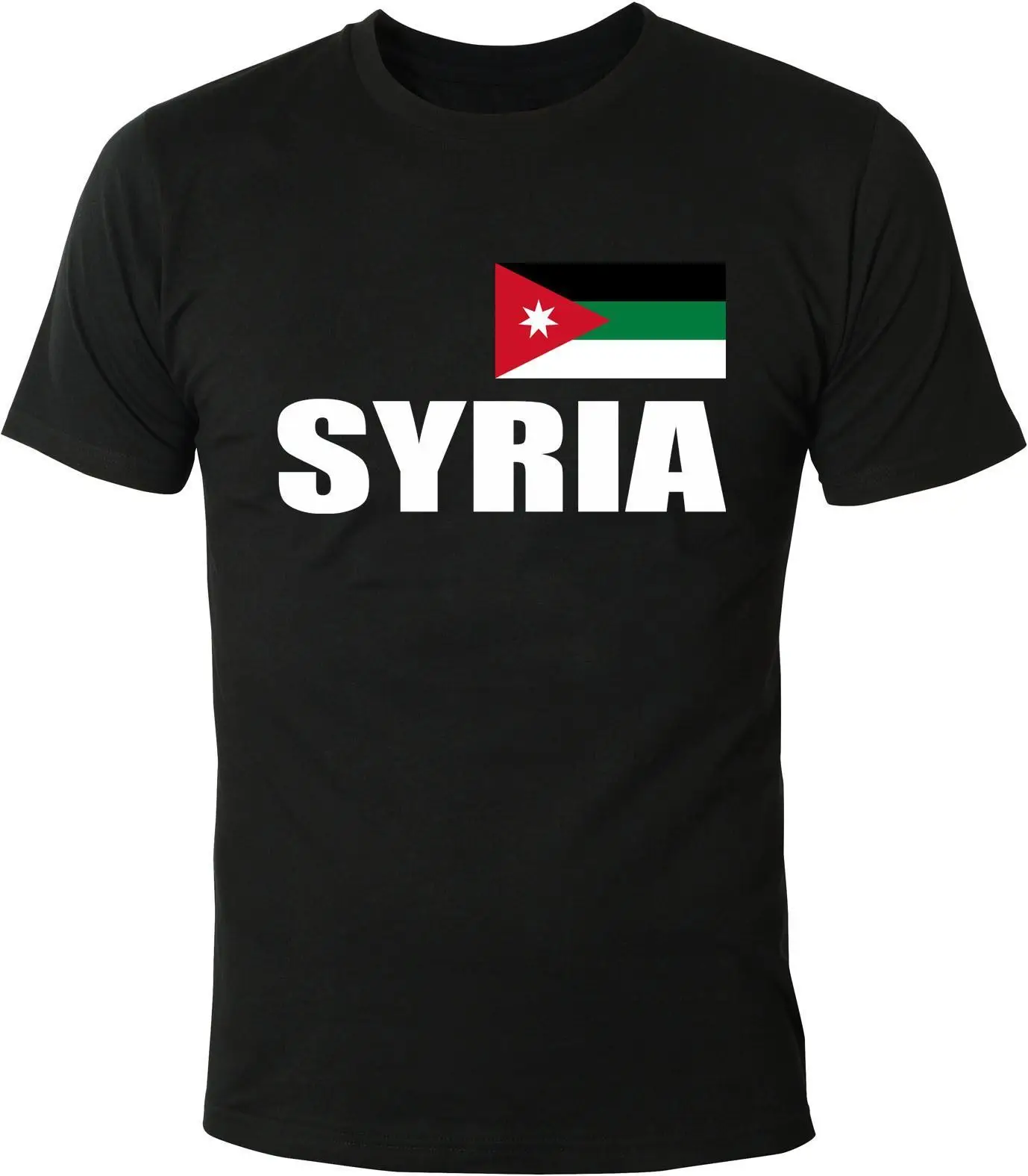 

Summer Fashion Syria Herren T-Shirt Geschenk Tee Land Fahne Flag Flagge Summer Men Short Sleeve Tees Streetwear