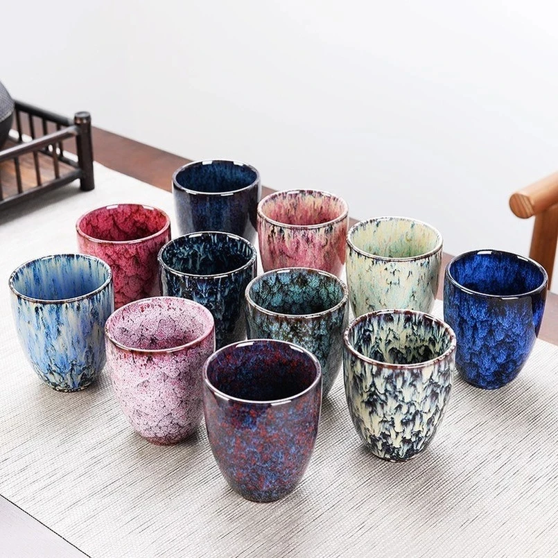 

Kung Fu Tea Set Large Tea Cup Teaware Ceramic Kiln Change China Ceramic Tea Cup Porcelain Cups Set Pottery Home Drinkware