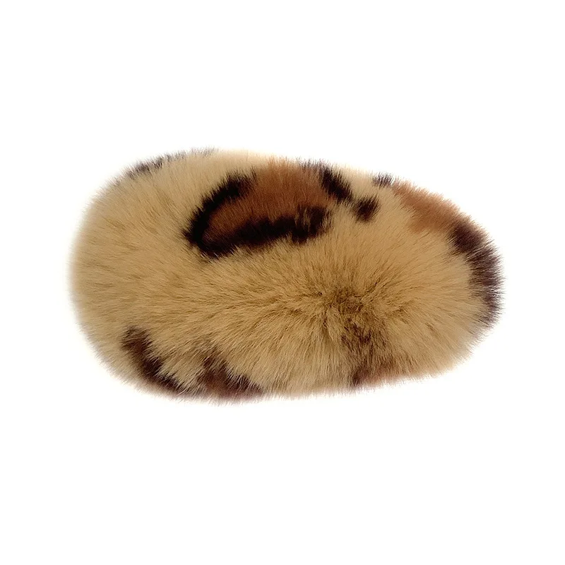 

Free shipping women Plush leopard print hairclips girl's korea style hairpins BB clip lady's side clips hair accessories