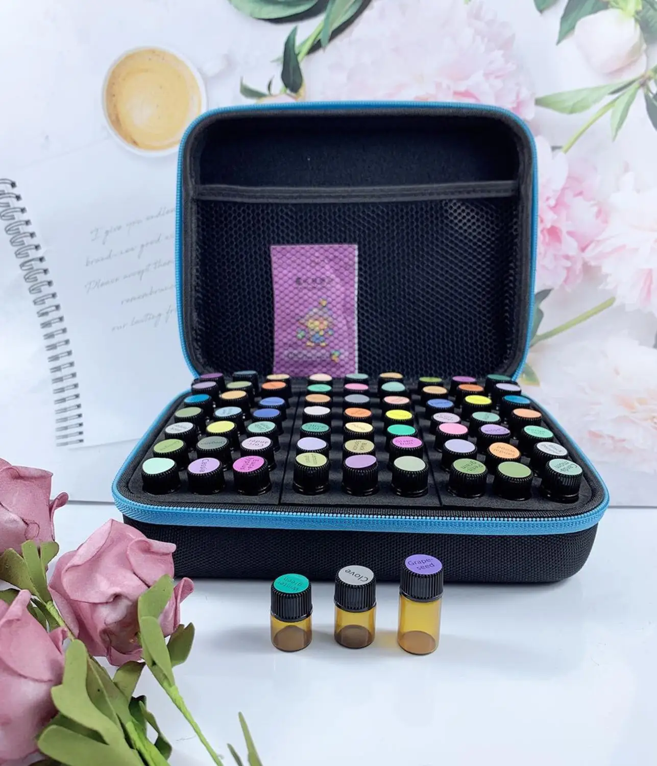 

Сумка для хранения doturra1-3ml эфирных масел, 63 отверстия, многофункциональная
