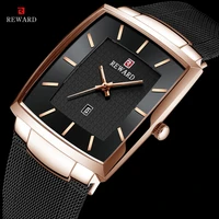 reward 2021 new fashion mens watches luxury brand watch men business waterproof stainless steel quartz wristwatch