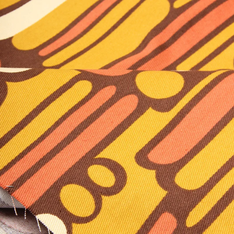 

Half Meter Twill Thicken Cotton Canvas Fabric With Geometric Print, Handmade DIY Bag Sofa Pillow Back Cushion Cloth CR-779