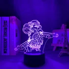 Светодиодная Ночная лампа в виде лагуны, Настольная 3d лампа в стиле аниме для украшения спальни, подарок, Черная Лагуна