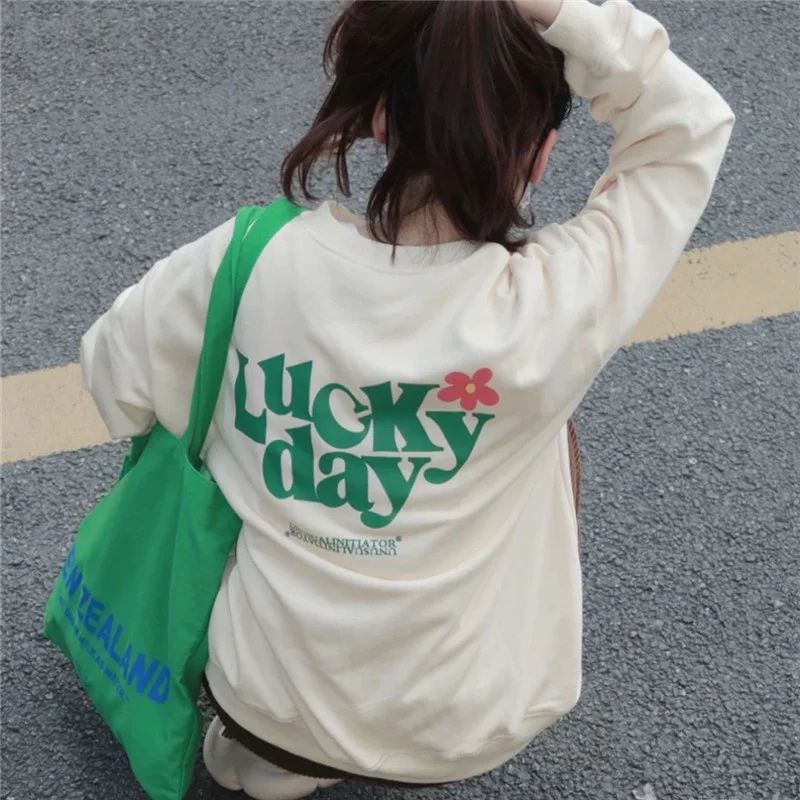 

Thin Large Hoody Thick Round Neck Outerwear Long-sleeved Tops