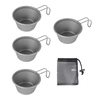 124 pcs mini water cup 304 stainless steel 50ml camping drink mug portable foldable mini wine cup for outdoor camping picnic