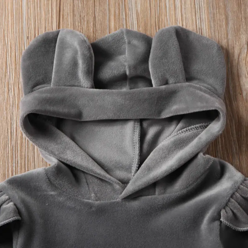 Милый комплект одежды для младенцев из искусственного золота и бархата