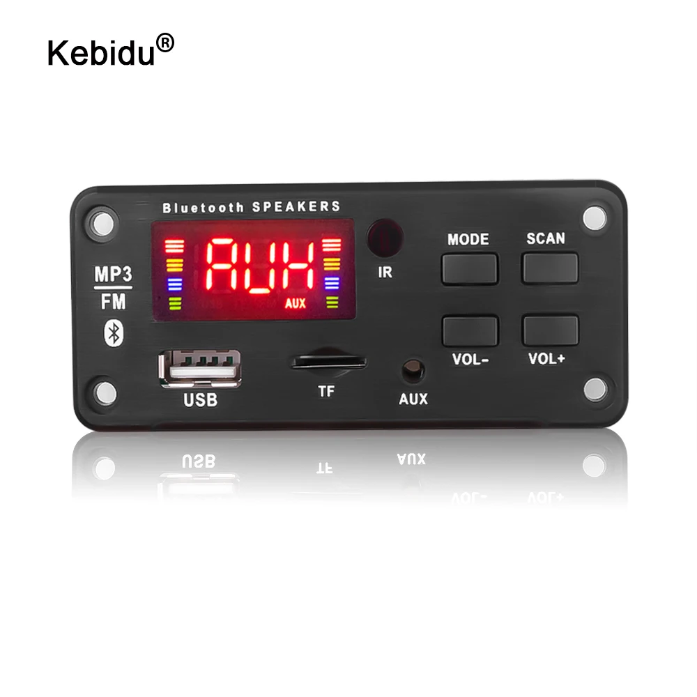 DC 5V 12V MP3 Decoder Board Bluetooth5.0 USB Power Supply TF FM Radio Player For Car Audio Music Speaker with Remote Control | Электроника
