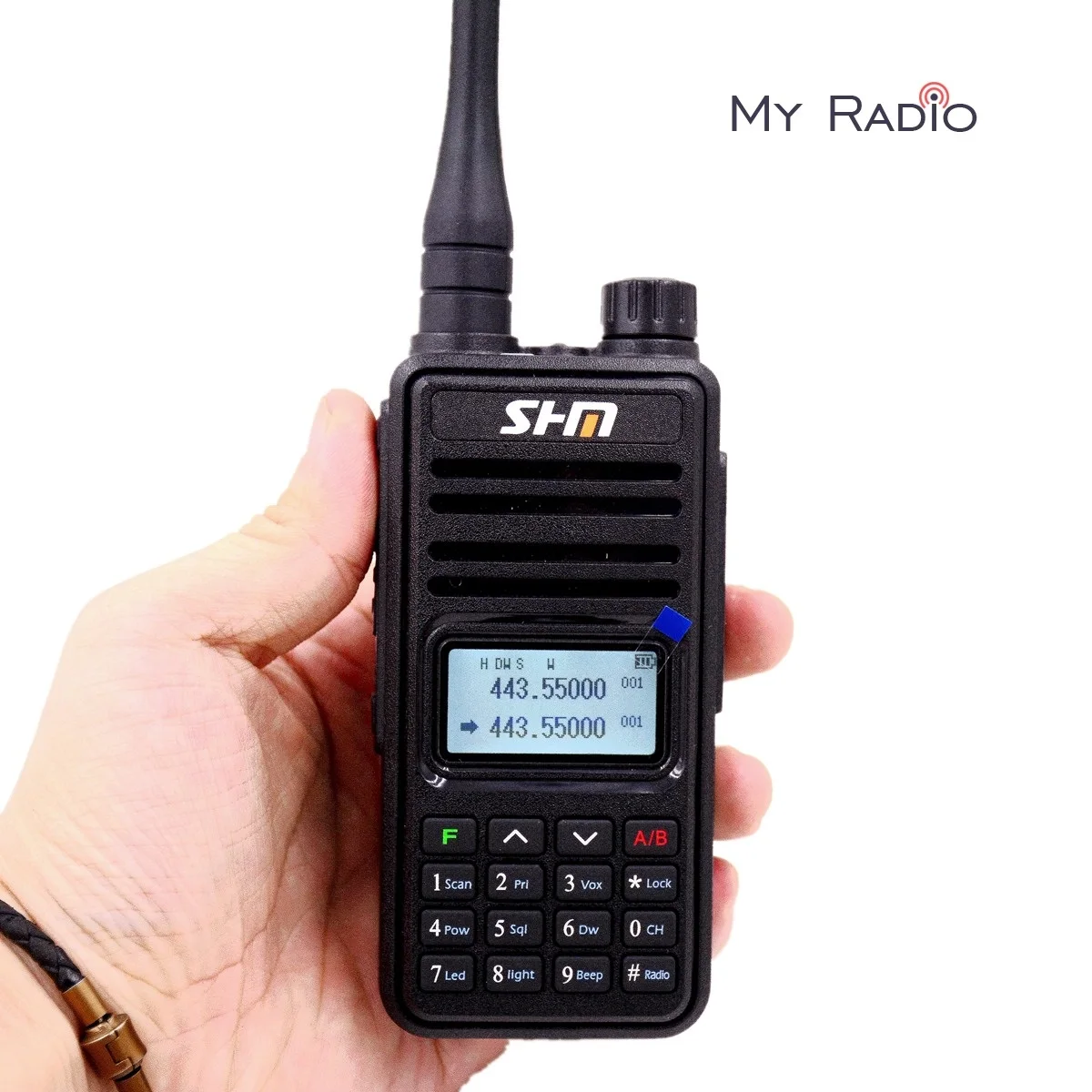 SHM UV66 Walkie Talkie 8W TX Power 136 174 & 400 480Mhz FM Ham двухстороннее радио CTCSS/DCS скремблер dtinterphone