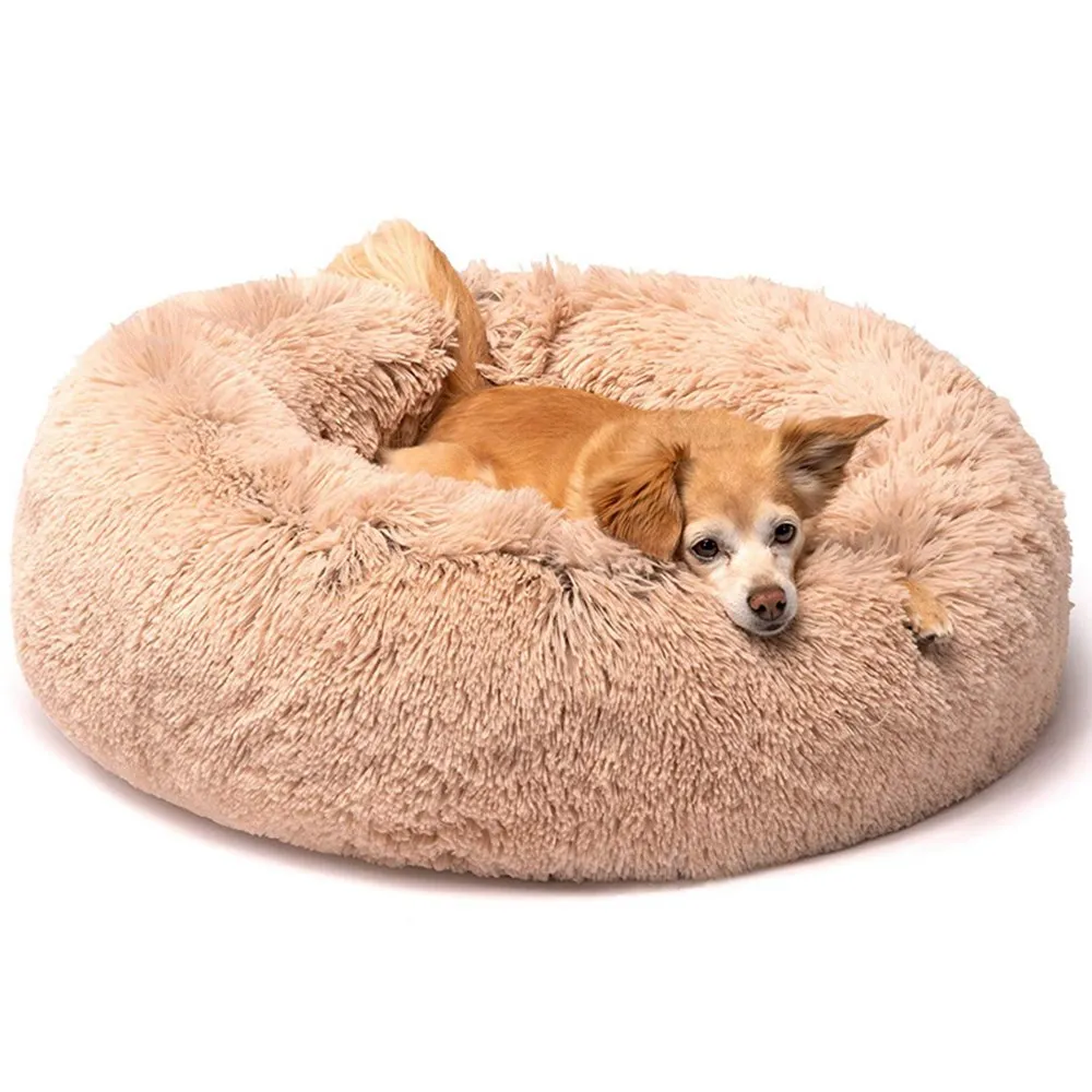 JOOYPET кровать для домашних животных осень и зима теплая и эластичная длинная шерсть круглый глубокий гнездо