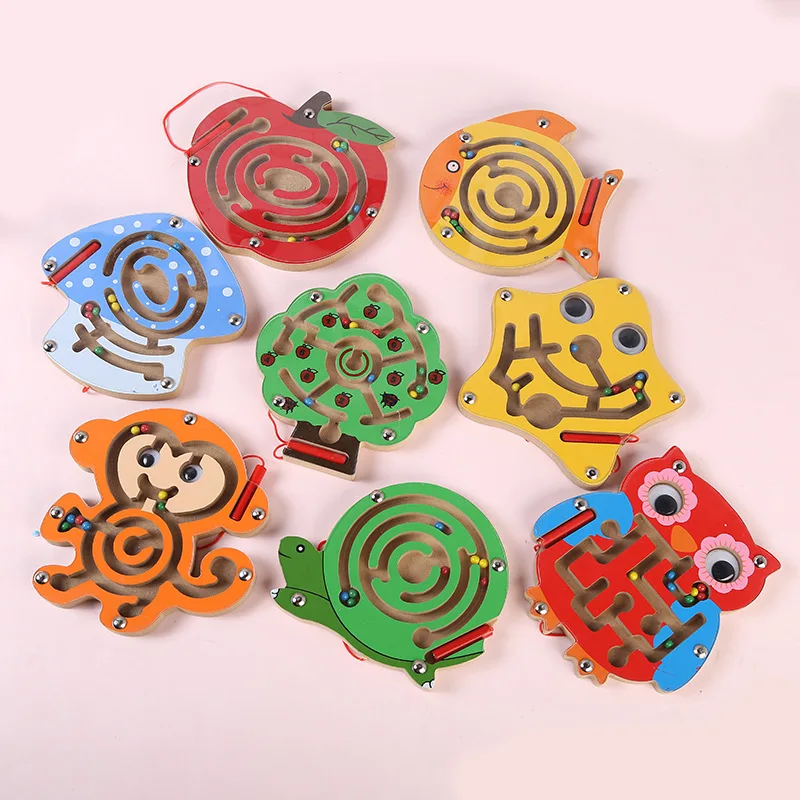 Детские магнитные лабиринты Монтессори обучающие материалы для игрушки