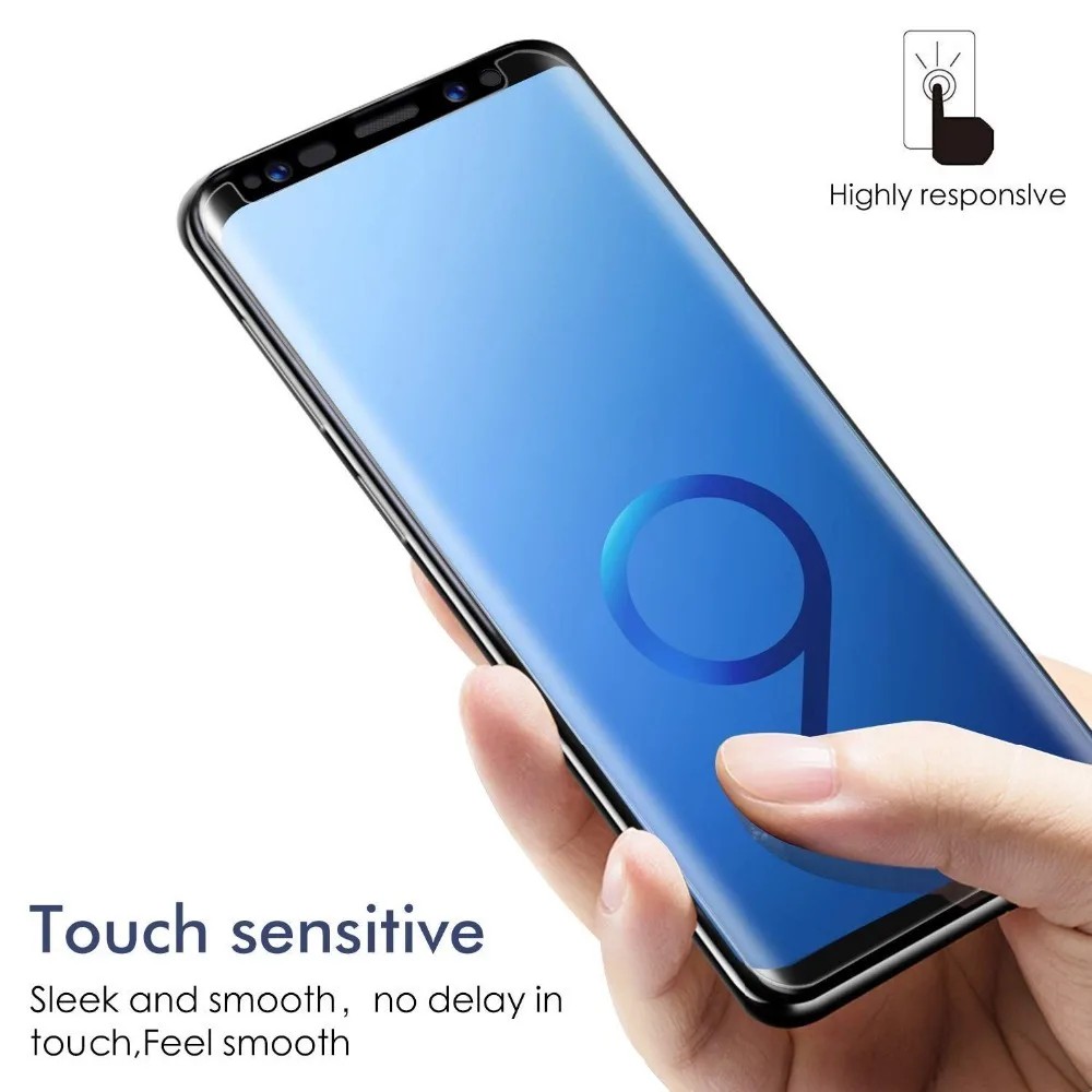 Защитное стекло закаленное 3d с закругленными краями для SAMSUNG Galaxy S7 Edge S8 S9 10 Plus Note 8 9