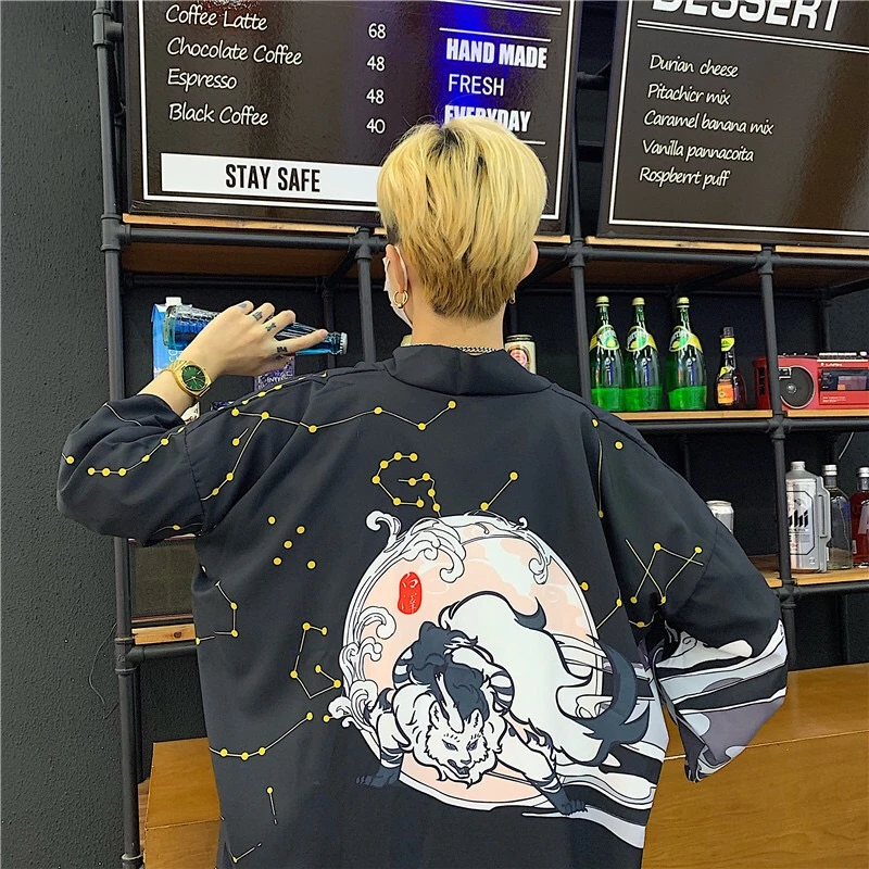 

Japanese Kimono Cardigan Women Summer white black Blouse Coat Fashion Causal Cardigans Top Clothing new hanbok modern 2020