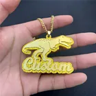 Ожерелья с именем персонажа мультфильма на заказ, Детские ожерелья с именной табличкой, персонализированное акриловое ожерелье любого дизайна, детские подарки