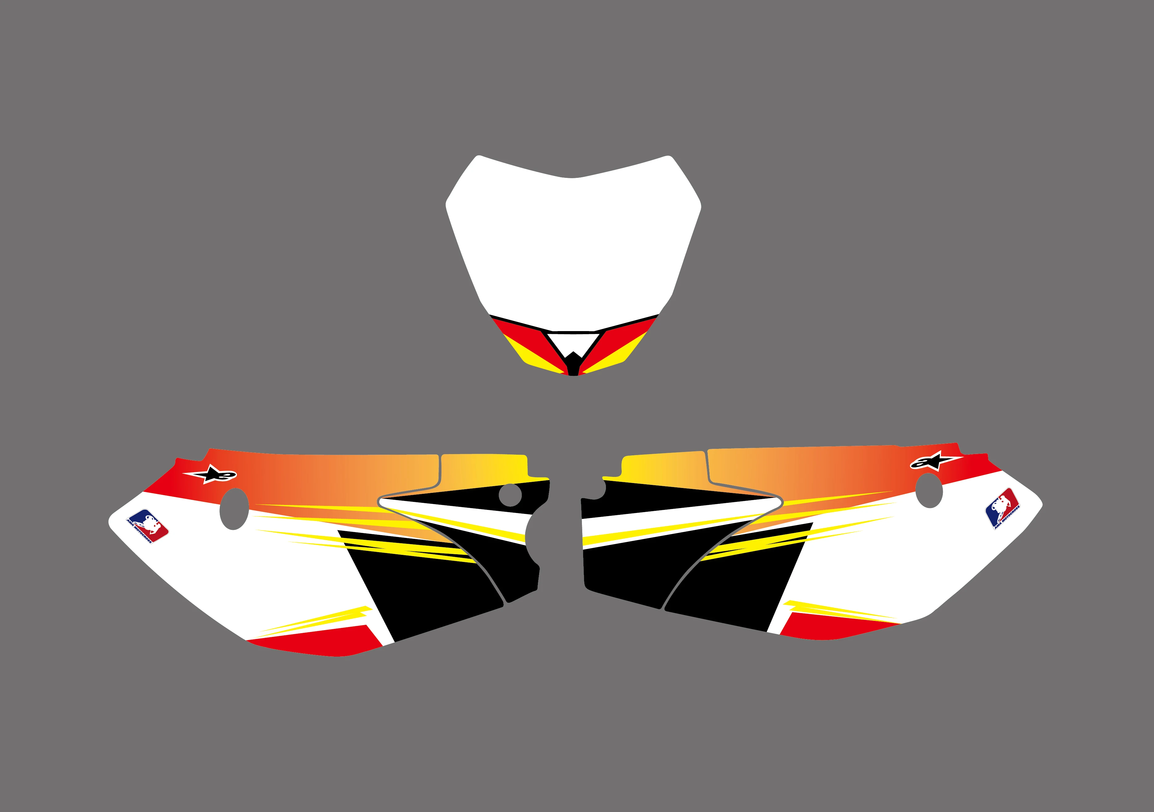 Новый стиль команда графики и фоны наклейки Наборы для YAMAHA TTR110 внедорожник