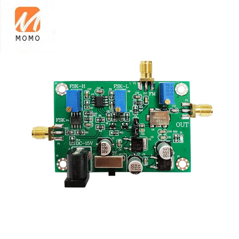

FM transmitter FM modulation module board 2FSK audio signal modulation signal input 50M-160M adjustable