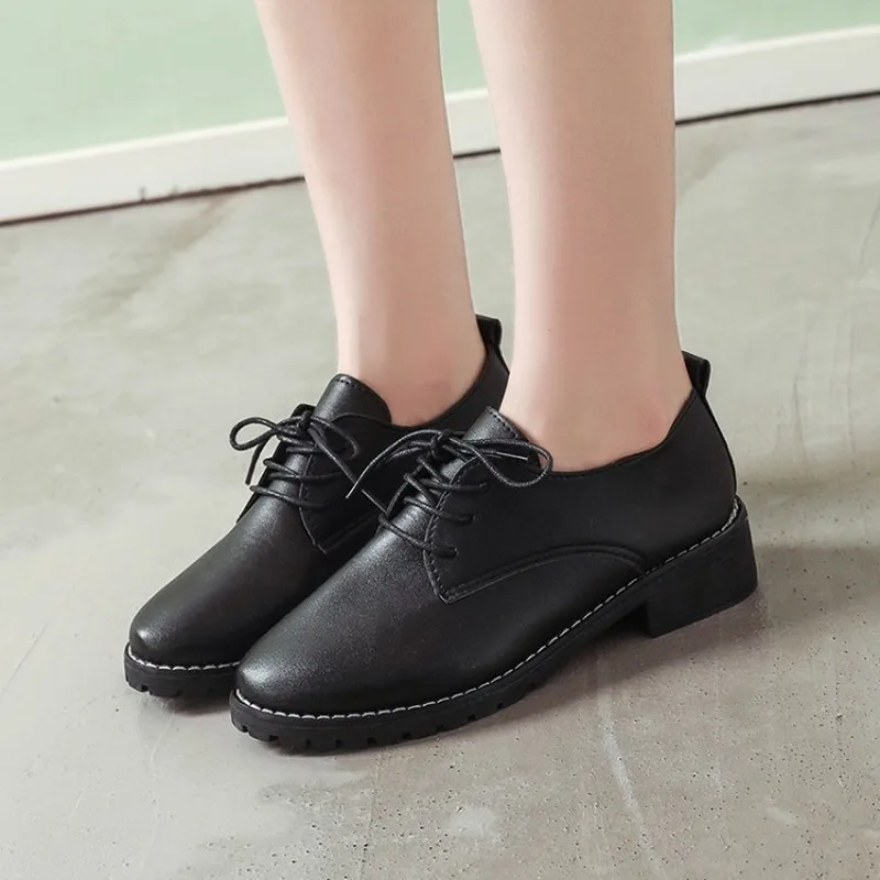 

2020 Новая женская обувь в стиле Маленькая кожаная женская обувь на плоской подошве на каждый день; Женская повседневная обувь; Обувь из искус...