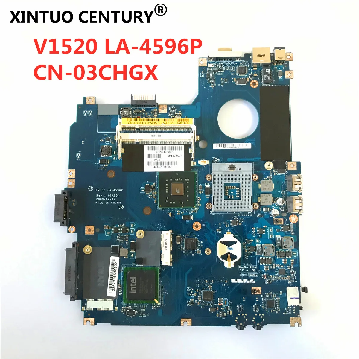 

LA-4596P Laptop motherboard For Vostro 1520 V1520 3CHGX 03CHGX CN-03CHGX KML50 GM45 DDR2 100% working well