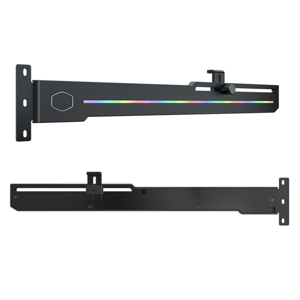 ELV8 LED GPU Holder ARGB Vertical Graphic Card Bracket Addressable RGB Support Adjustable Length Height 3 Pin Computer Supplies images - 6