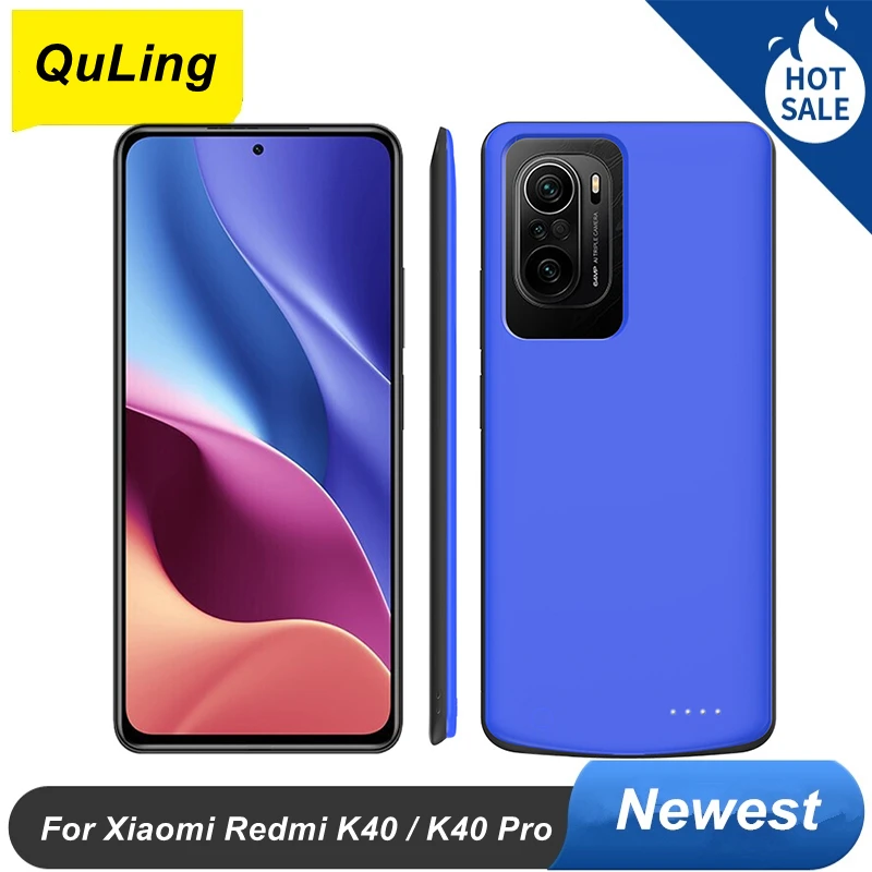 

Чехол-аккумулятор для Xiaomi Redmi K40 Pro, 6800 мА · ч