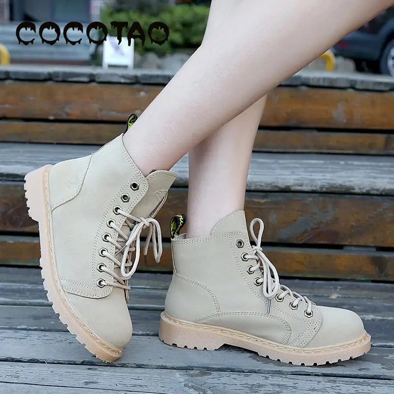2019 British Style Retro Tide Female Ins Martin Boots Couple Models Korean Version Of Men And Women With The Same Paragraph | Обувь
