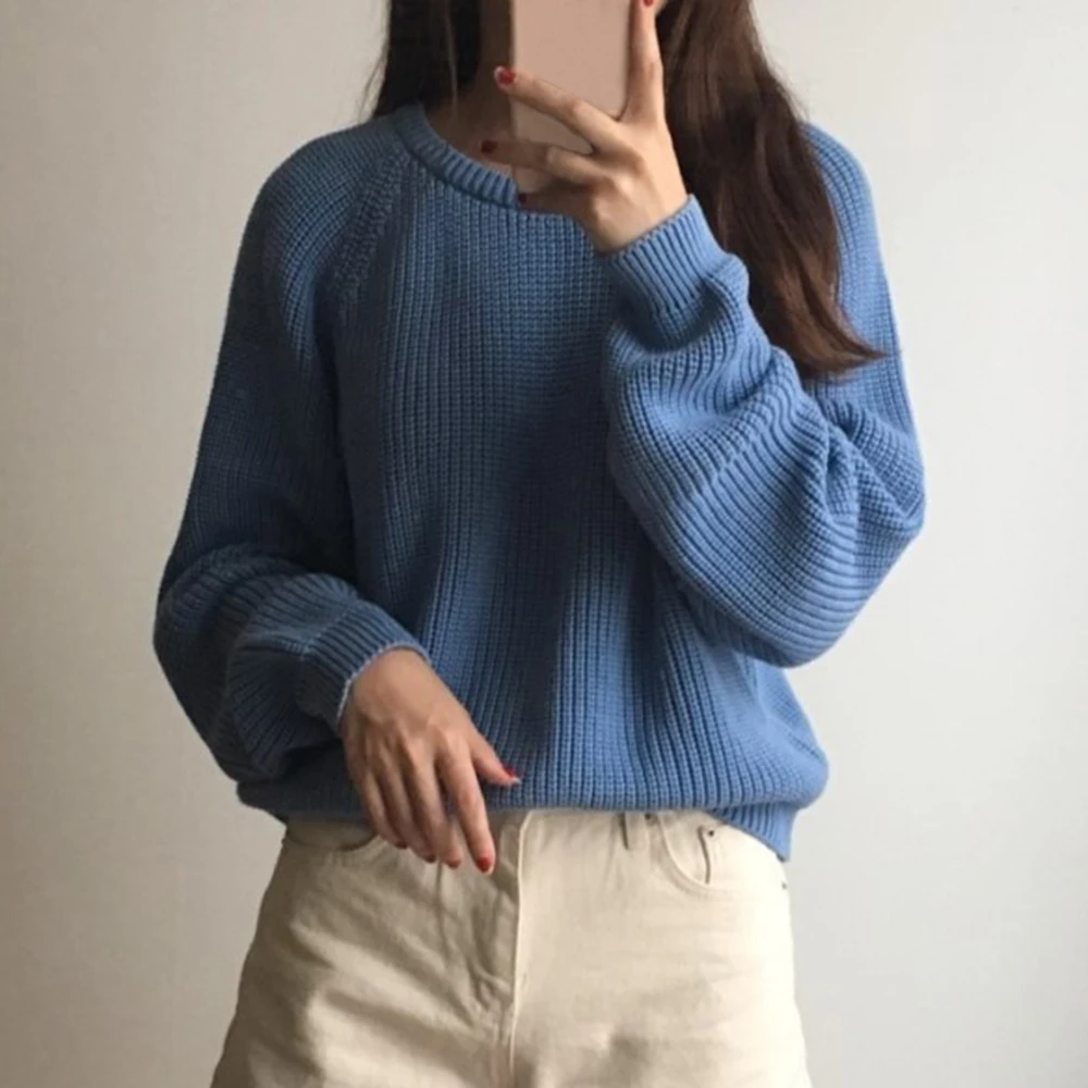 LOOZYKIT 2019 осенний корейский модный Женский вязаный свитер с длинным рукавом